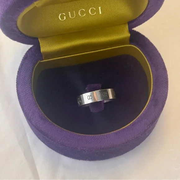 NWT GUCCI SILVER RING COLLABORATION WITH ADIDAS - Picture 2 of 6